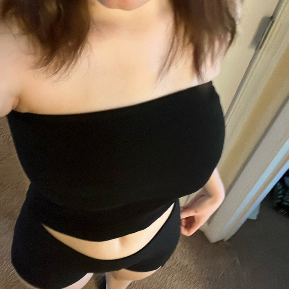 Black Old Navy Tube Top Cropped